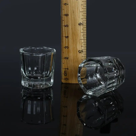 Mini Glass Crystal Cup for Nail Art - Acrylic Liquid