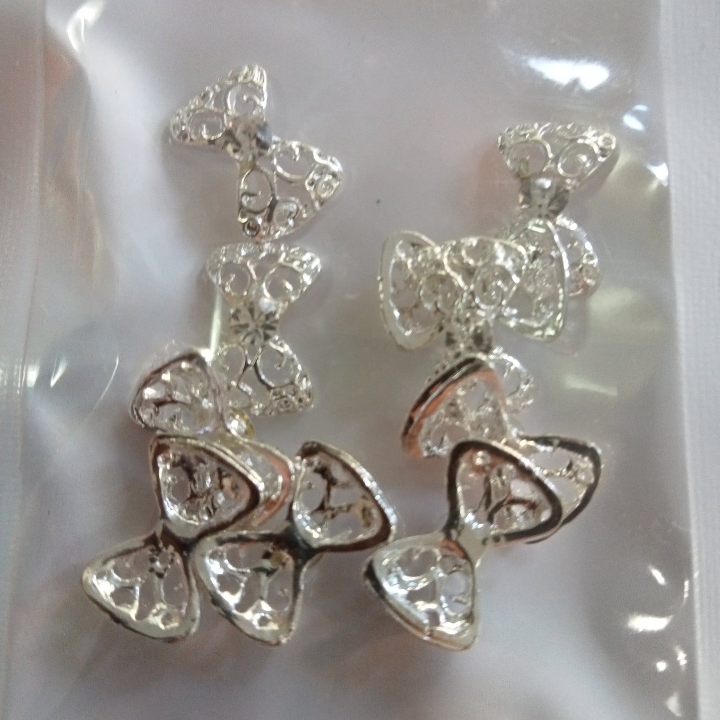 10x Silver Bows